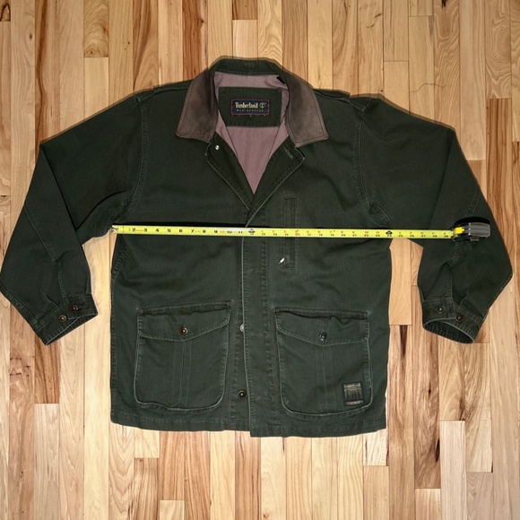 Timberland Ruggedwear Ranch Corduroy Jacket Medium Vintage Green EUC - Picture 4 of 16